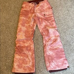 Roxy Pink Tie-Dye Ski/boarding pants!